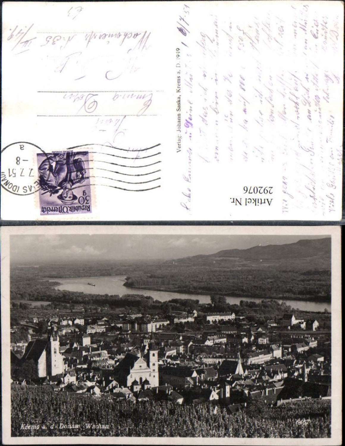 292076,Krems an d. Donau in d. Wachau Totale