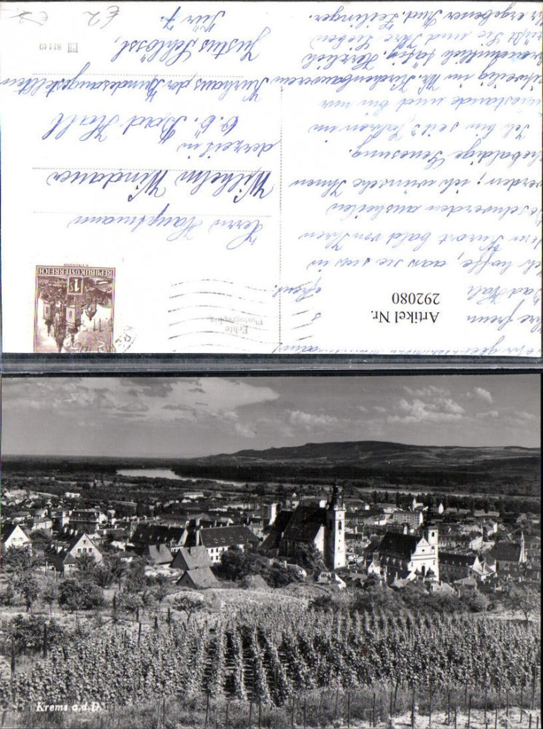 292080,Krems an d. Donau Totale Weinreben