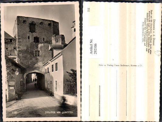 292106,Dürnstein an d. Donau Stadttor Straßenansicht