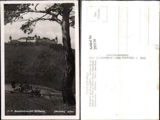 292110,Benediktinerstift Stift Göttweig in d. Wachau