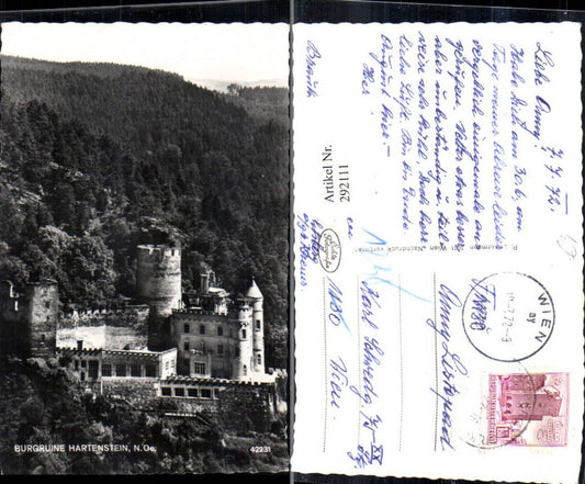 292111,Burgruine Burg Hartenstein b. Weinzierl am Walde