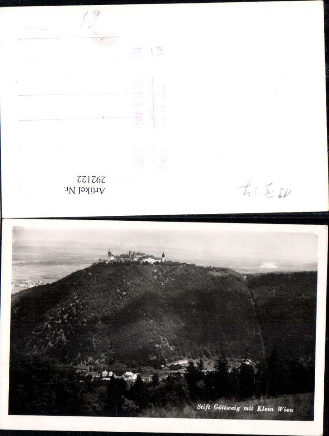 292122,Stift Göttweig m. Klein Wien