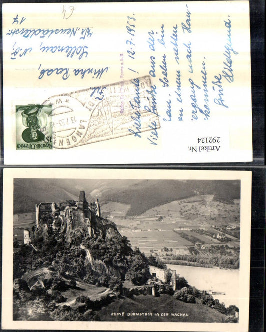 292124,Ruine Dürnstein in d. Wachau