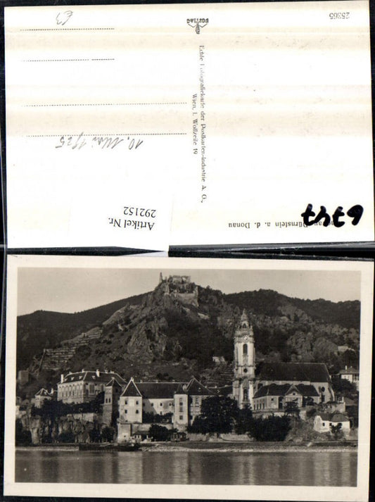 292152,Dürnstein an d. Donau Totale Kirche m. Ruine