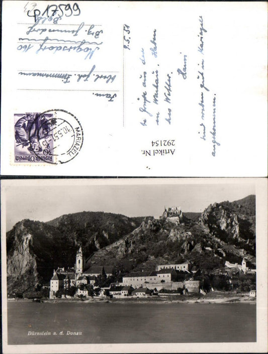 292154,Dürnstein an d. Donau Totale m. Ruine