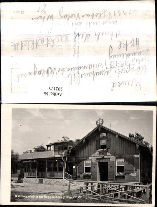 292175,Wallbergerhüte Berghütte am Roppersberg b. Wolfsgraben Wien