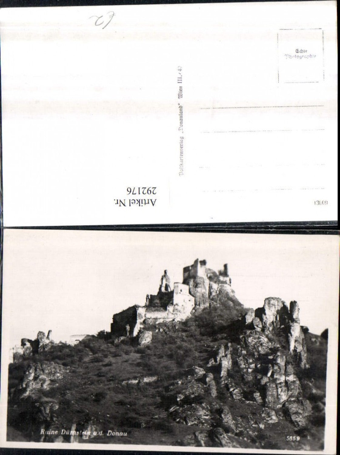 292176,Wachau Ruine Dürnstein an d. Donau