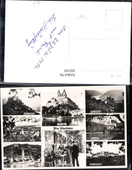 292193,Wachau Ruine Dürnstein Aggstein Stift Melk Göttweig Krems Schönbühel Mehrbildkarte