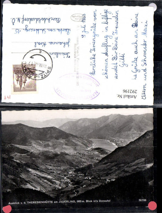 292196,Ausblick von d. Theresienhütte am Jauerling ins Donautal b. Spitz