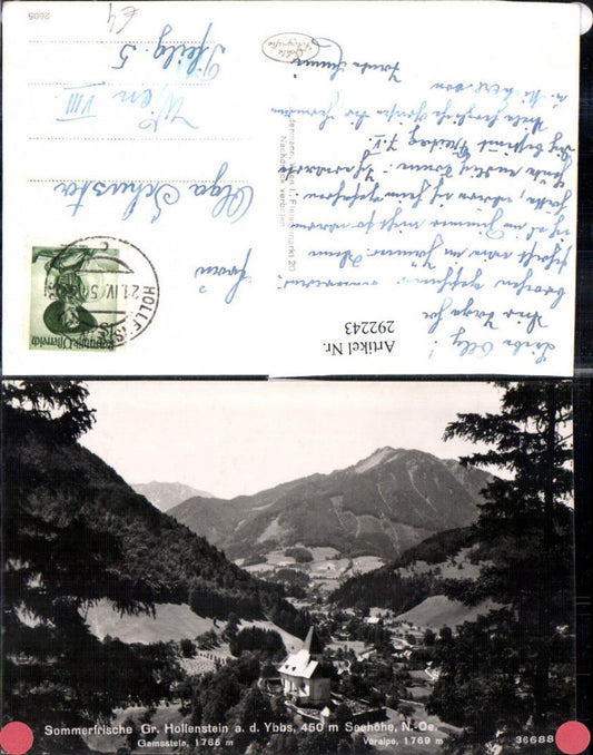 292243,Groß Hollenstein an d. Ybbs Totale m. Gamsstein u. Voralpe