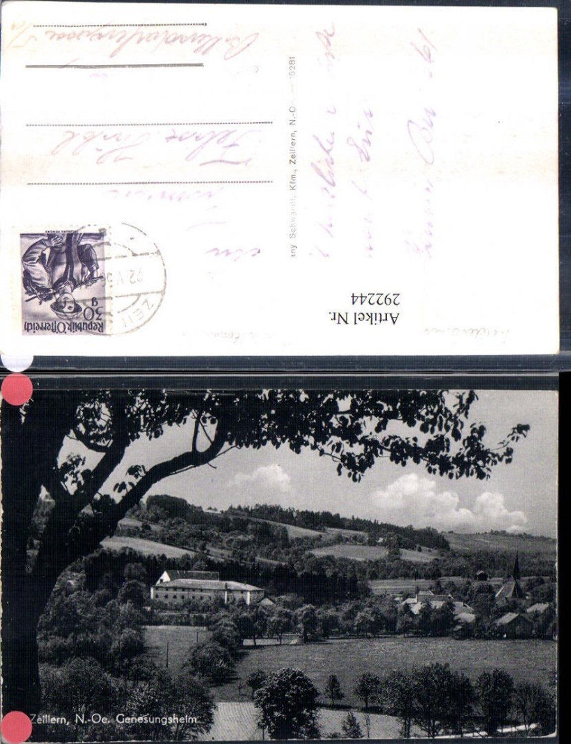 292244,Zeillern Teilansicht m. Genesungsheim