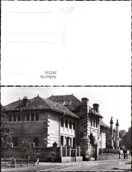 292255,Bad Deutsch-Altenburg an d. Donau Museum Carnuntinum