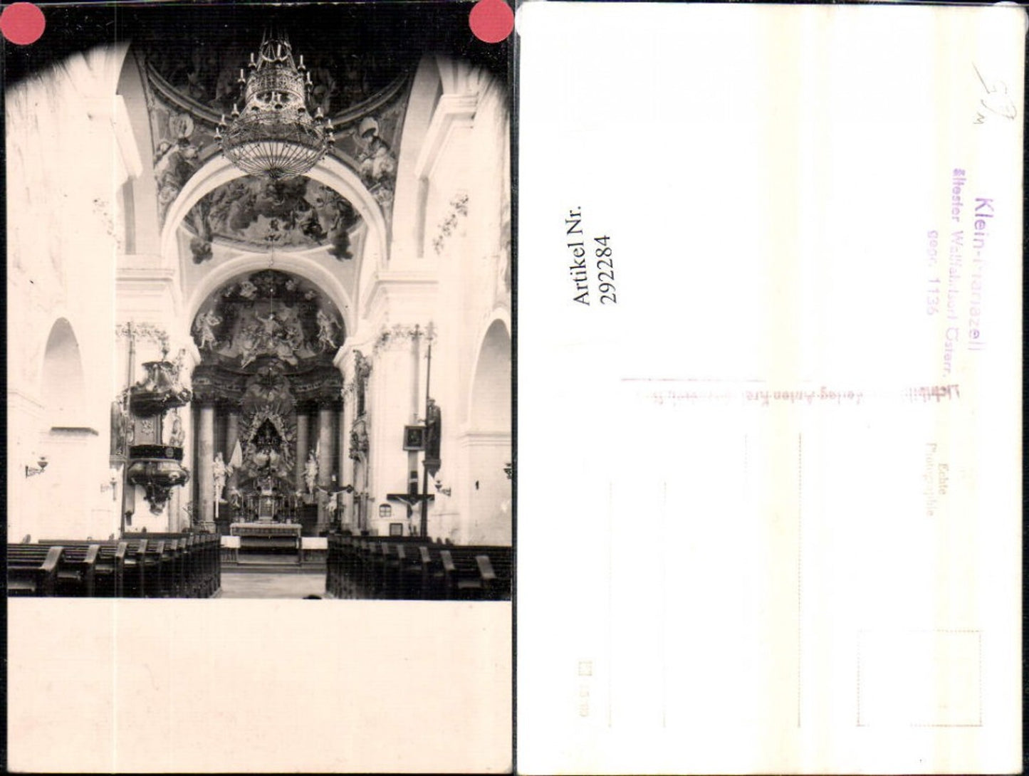 292284,Klein-Mariazell Kirche Innenansicht Kanzel