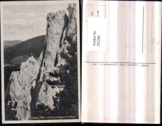 292286,Peilstein Felsen m. Hahnenkamm u. Zinken b. Altenmarkt an d. Triesting