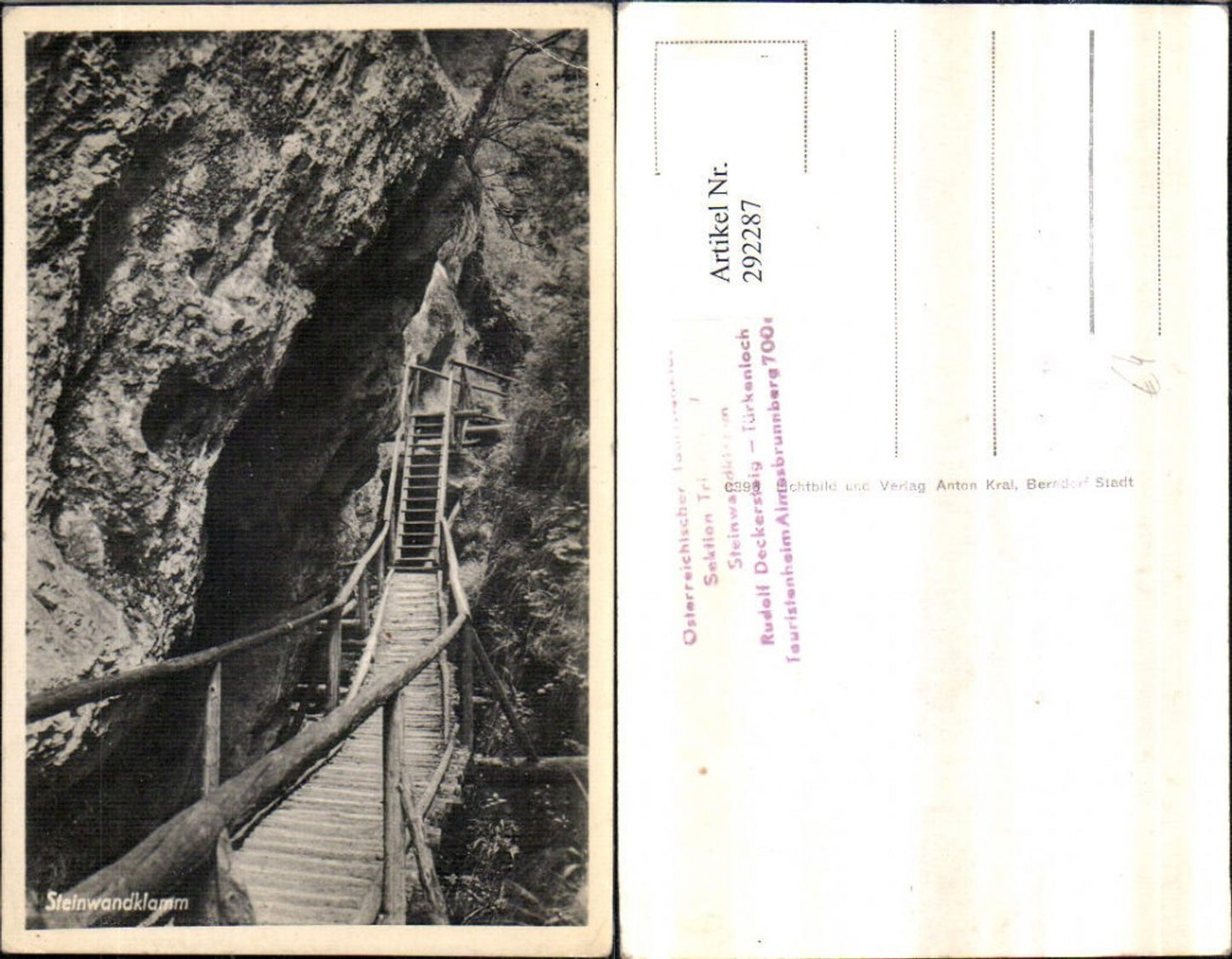 292287,Steinwandklamm Klamm Treppe b. Weissenbach an d. Triesting