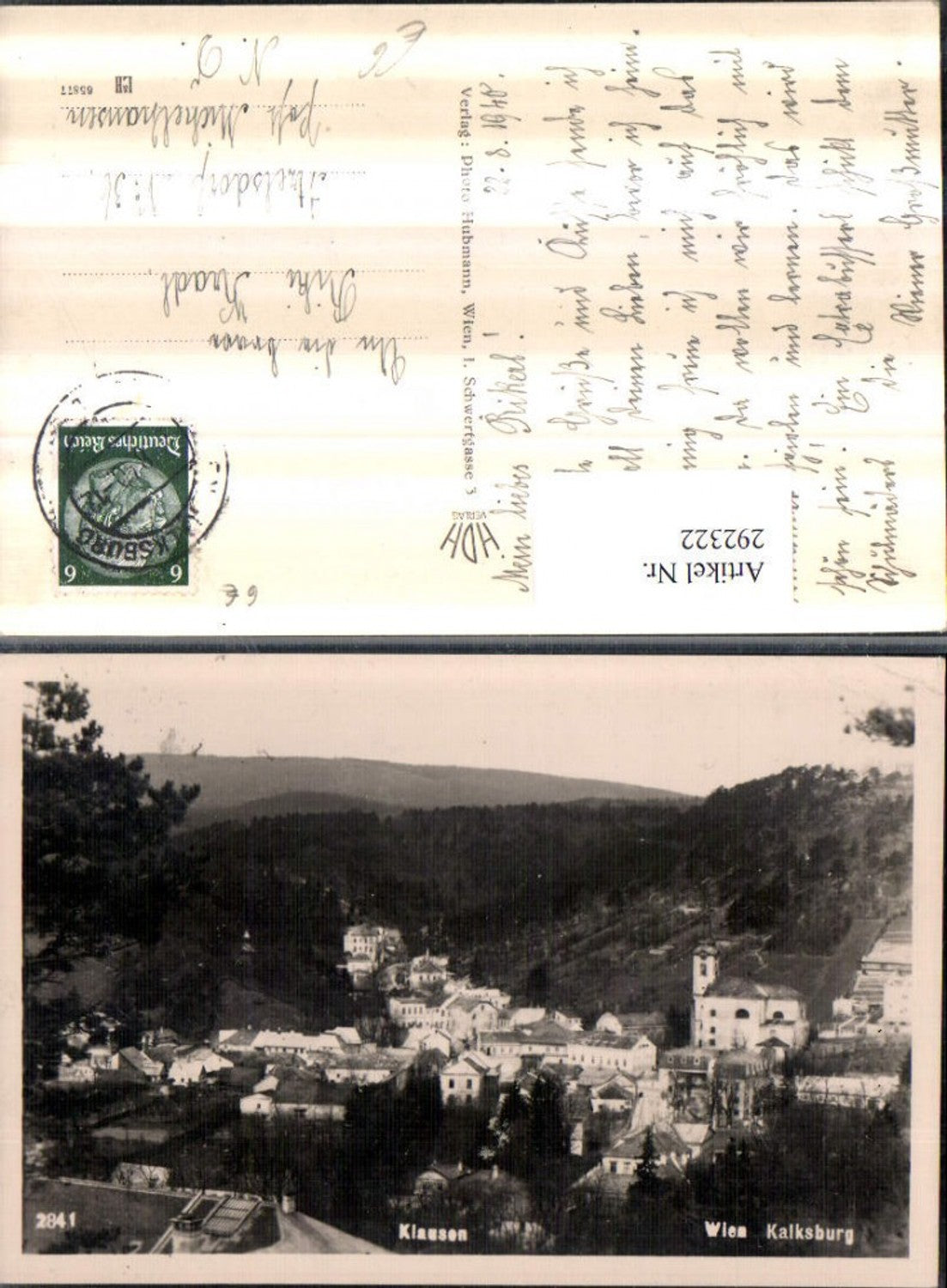 292322,Wien Kalksburg Klausen Totale pub Foto Hubmann 2841