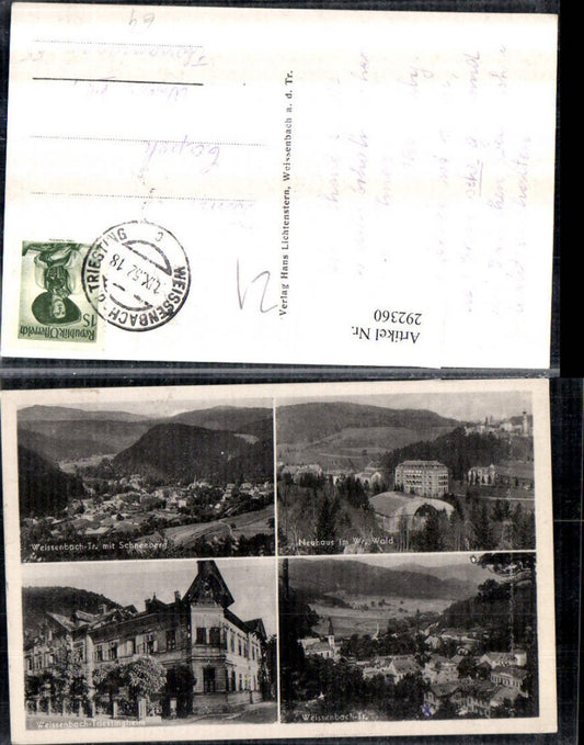 292360,Weissenbach an d. Triesting Totale Triestingheim Neuhaus Mehrbildkarte
