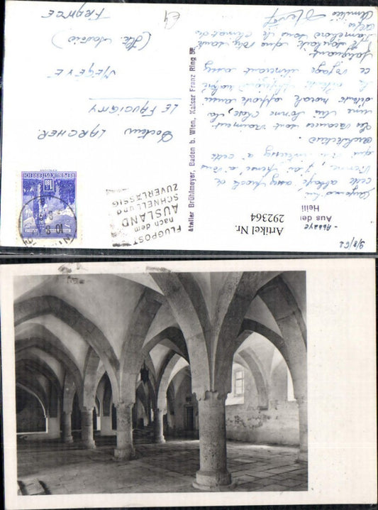 292364,Stift Heiligenkreuz Saal Innenansicht Säulen