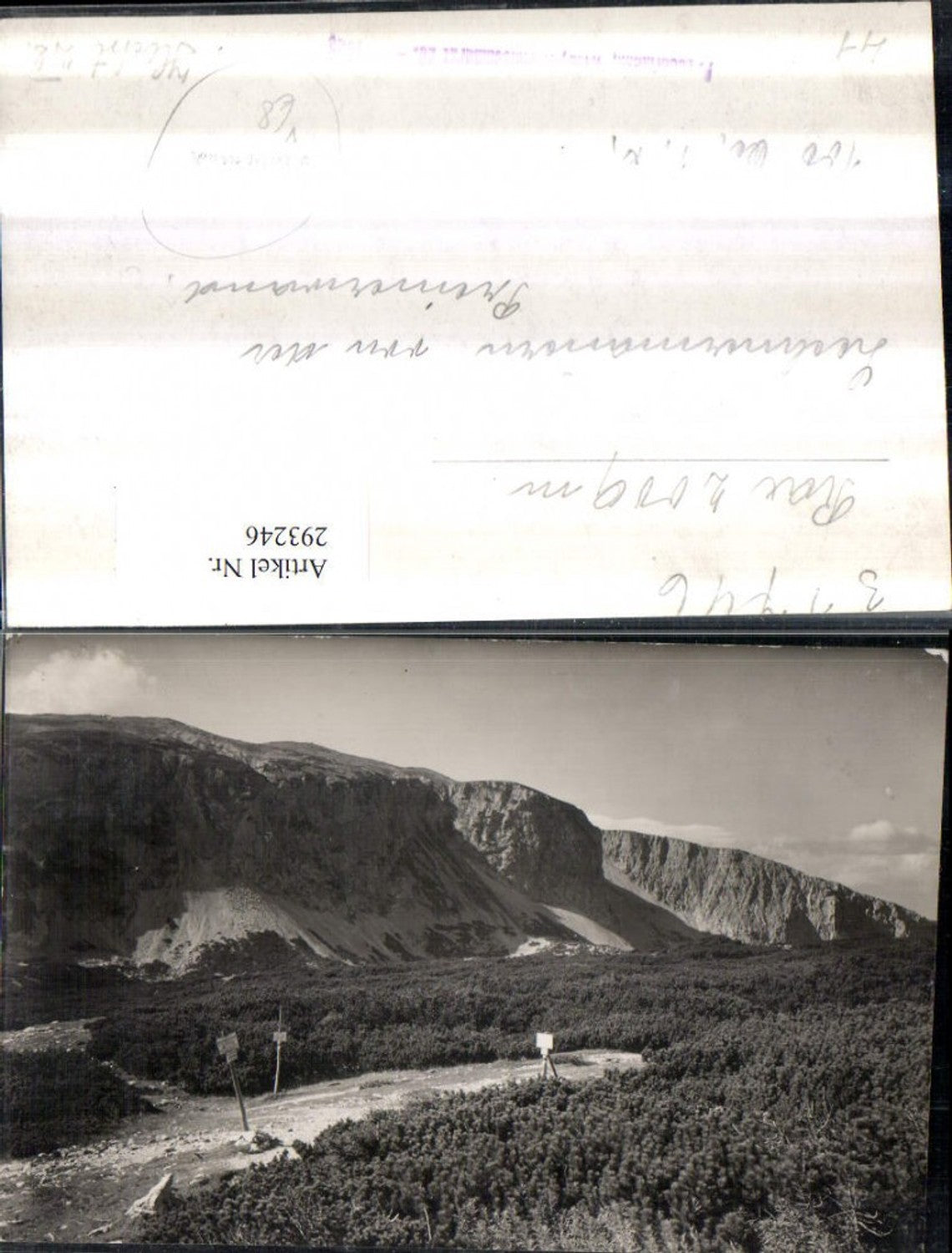 293246,Probedruck Rax Lechnermauern von d. Preinerwand Bergkulisse b. Prein pub P. Ledermann