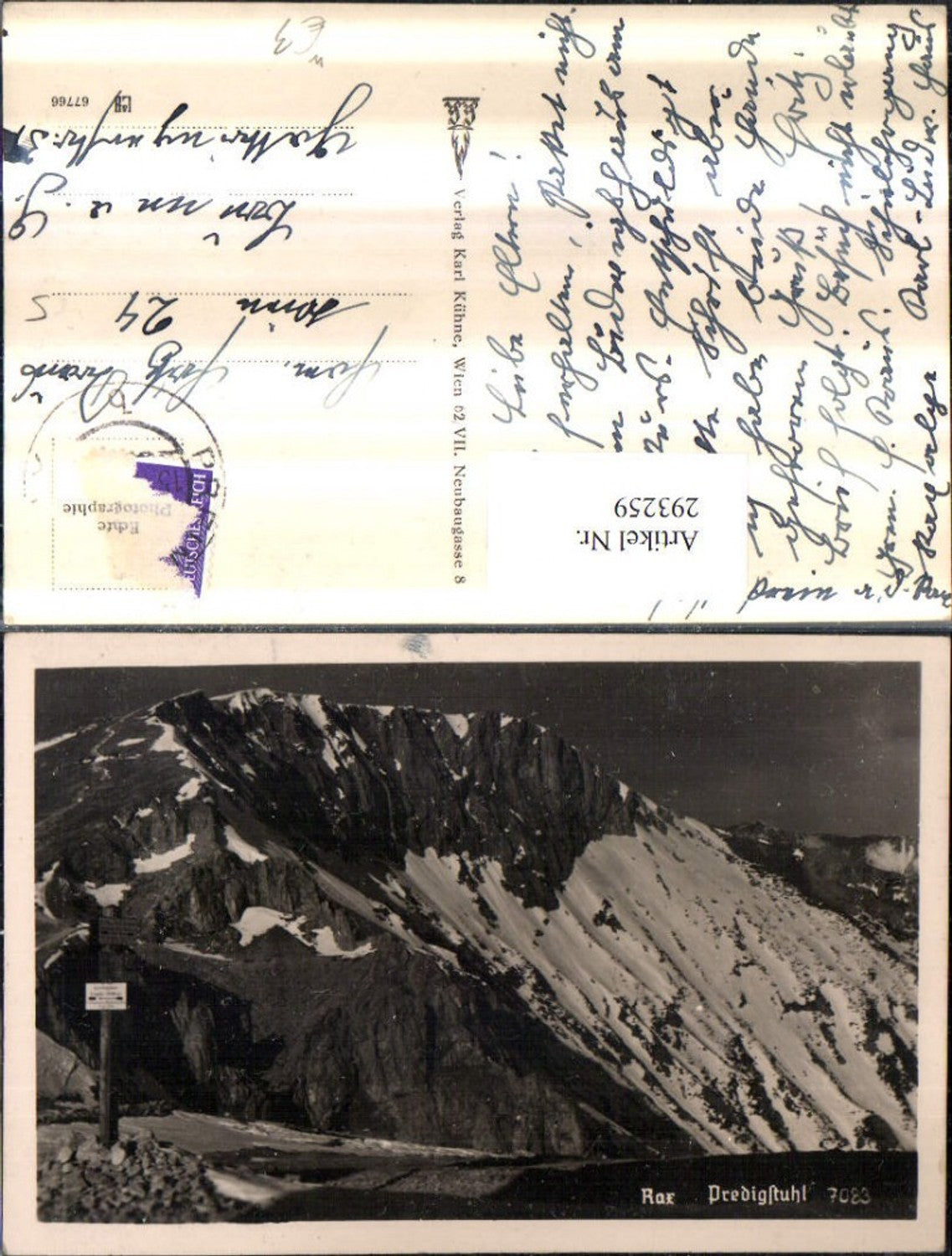 293259,Rax Predigtstuhl Bergkulisse b. Prein