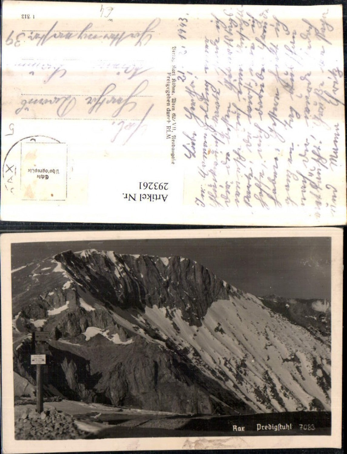 293261,Rax Predigtstuhl Bergkulisse b. Prein