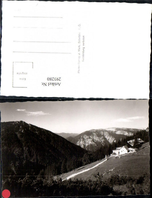 293280,Baumgartnerhaus Berghütte Bergkulisse b. Puchberg