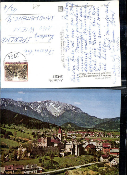 293287,Puchberg am Schneeberg Totale Bergkulisse