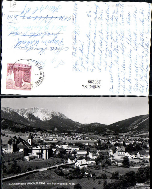 293288,Puchberg am Schneeberg Totale Bergkulisse