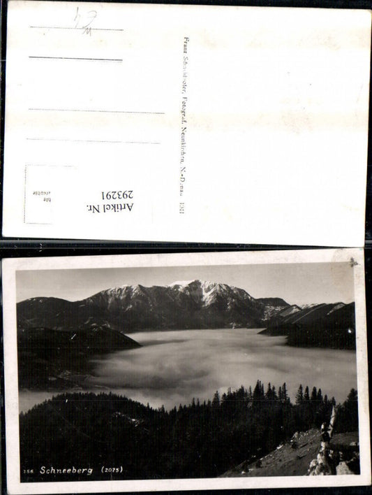 293291,Schneeberg Bergkulisse Nebelmeer b. Puchberg