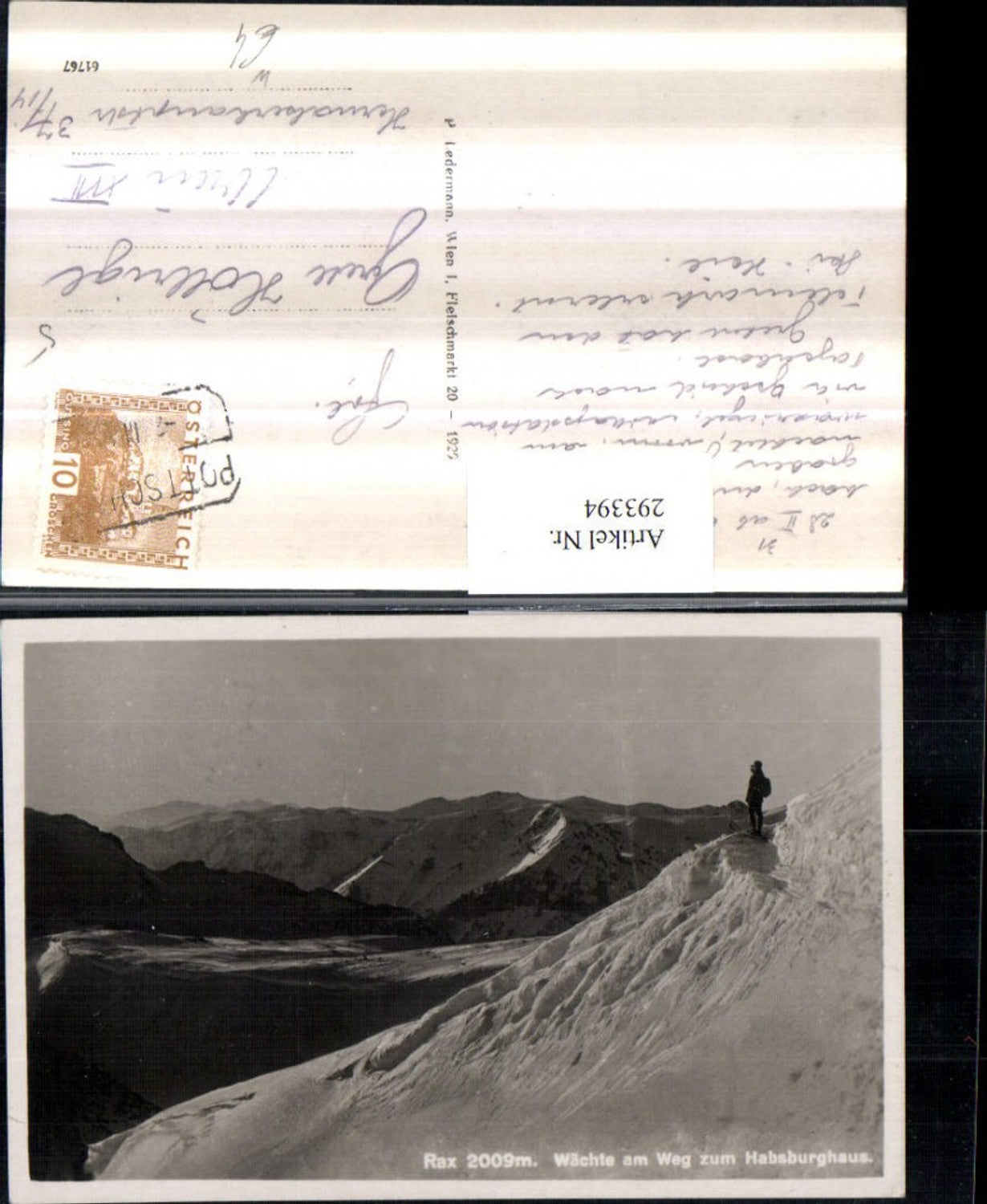 293394,Rax Wächte am Weg zum Habsburghaus Bergkulisse Winterbild b. Prein
