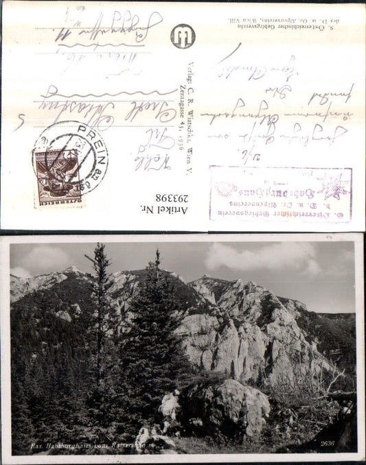 293398,Rax Habsburghaus vom Raisersteig Bergkulisse b. Naßwald Schwarzau