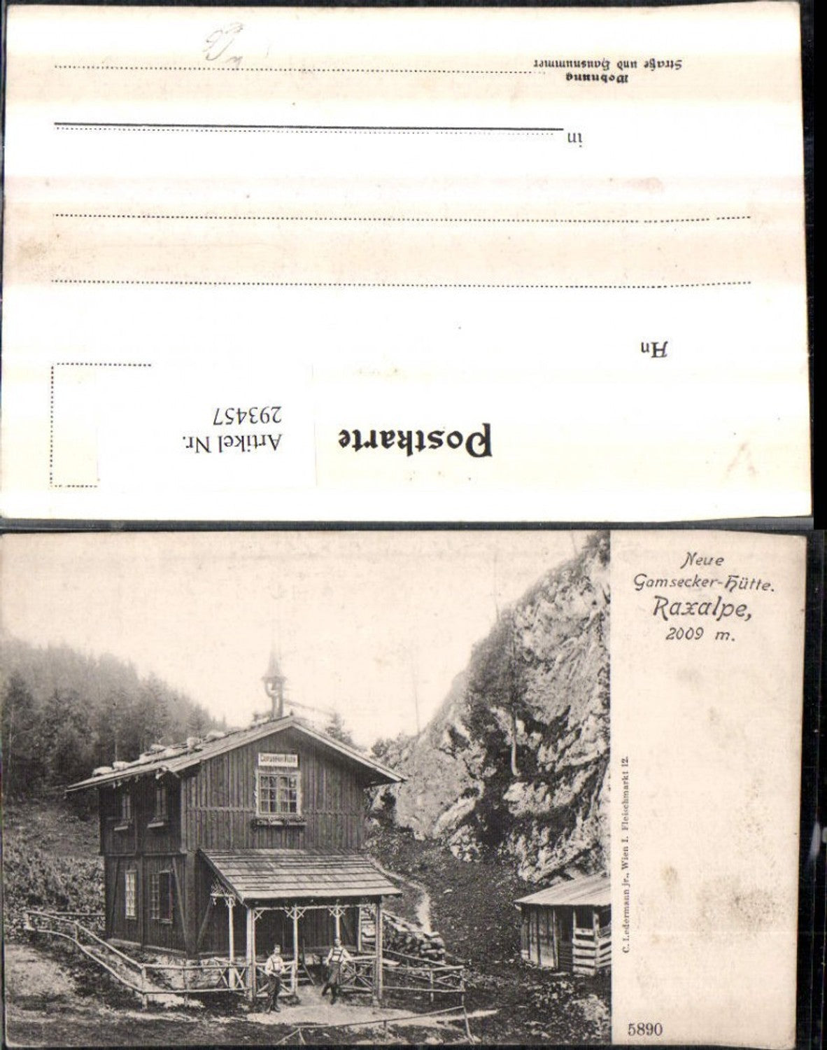 293457,Rax Gamsecker-Hütte b. Schwarzau im Gebirge
