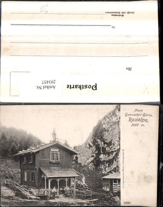 293457,Rax Gamsecker-Hütte b. Schwarzau im Gebirge