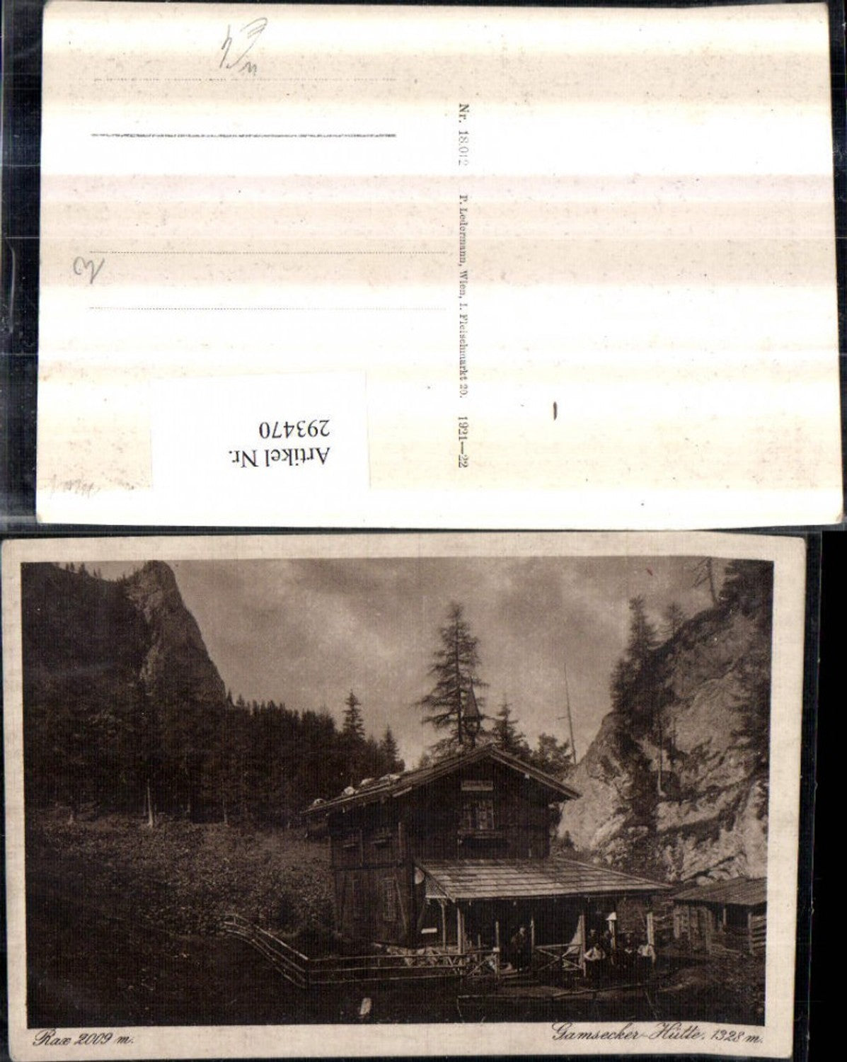 293470,Rax Gamsecker-Hütte b. Schwarzau im Gebirge