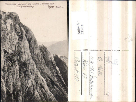 293514,Rax Zsigmondy Gamseck u. Wildes Gamseck vom Wildfährtensteig b. Naßwald
