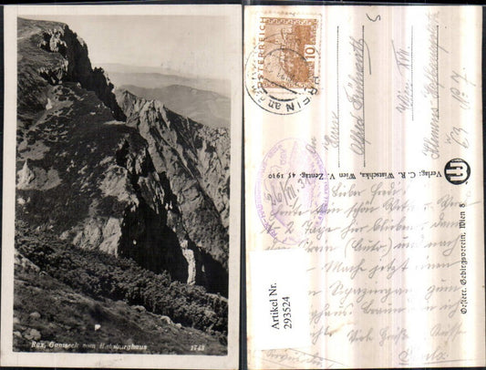 293524,Rax Gamseck Bergkulisse vom Habsburghaus b. Naßwald Schwarzau