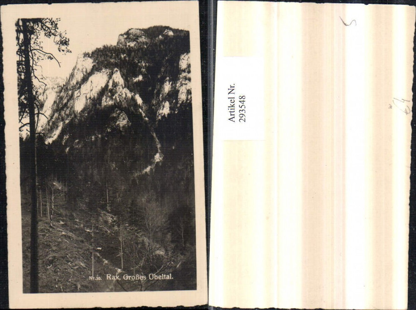 293548,Rax Großes Übeltal Bergkulisse b. Reichenau