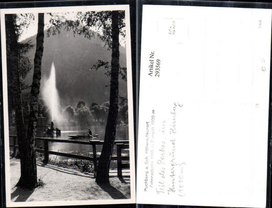 293569,Puchberg am Schneeberg Park Fontäne Ruderboot