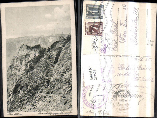 293576,Rax Gamsecksteig geg. Schneealpe Bergkulisse b. Naßwald Schwarzau