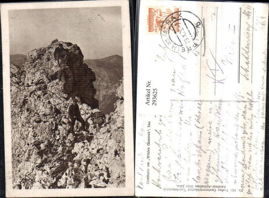 293625,Rax Gratturm am Wilden Gamseck b. Naßwald Schwarzau Bergsteiger