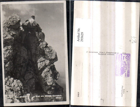 293629,Rax Grat am Wilden Gamseck b. Naßwald Schwarzau Bergsteiger