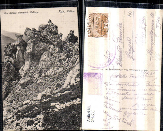 293633,Rax Am wilden Gamseck Partie b. Naßwald Schwarzau Bergsteiger