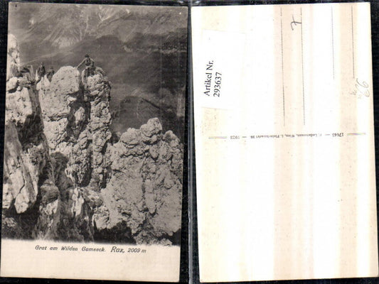 293637,Rax Am wilden Gamseck Partie b. Naßwald Schwarzau Bergsteiger