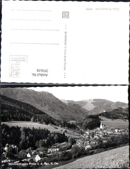 293638,Prein an d. Rax Totale Bergkulisse