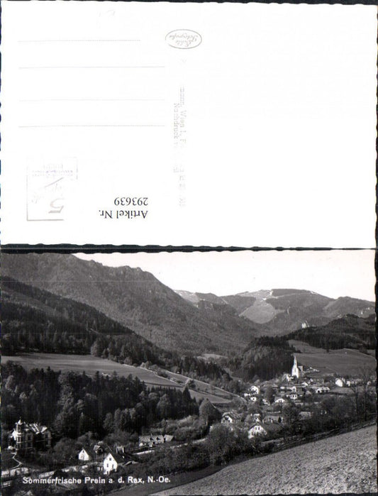 293639,Prein an d. Rax Totale Bergkulisse