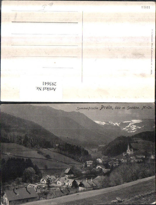 293641,Prein an d. Rax Totale Bergkulisse