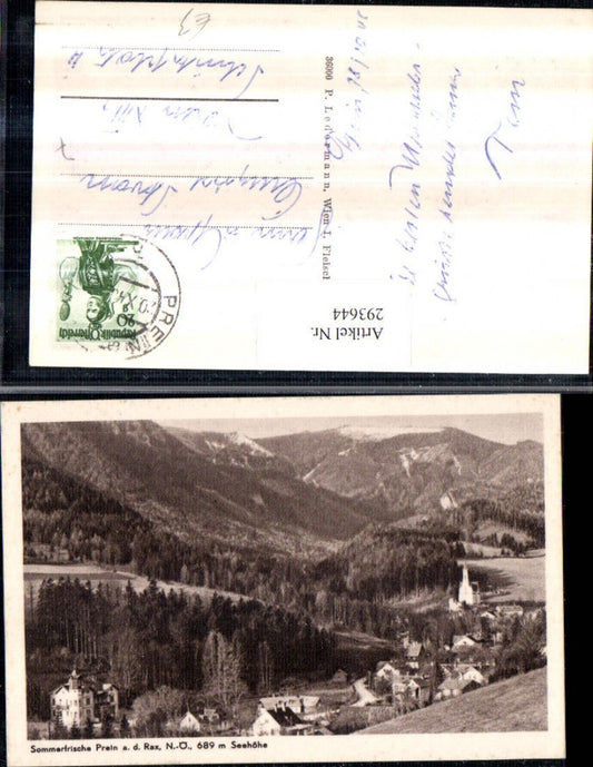 293644,Prein an d. Rax Totale Bergkulisse