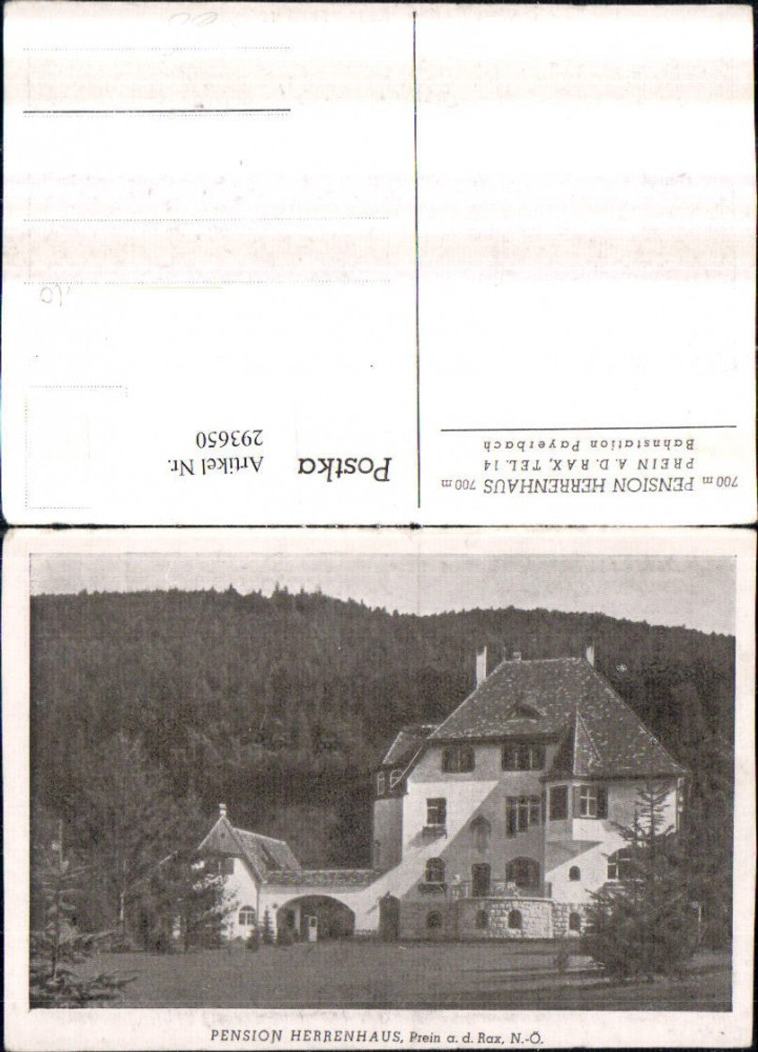 293650,Prein an d. Rax Pension Herrenhaus