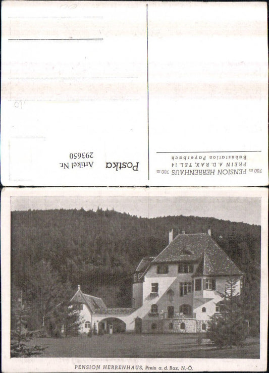 293650,Prein an d. Rax Pension Herrenhaus