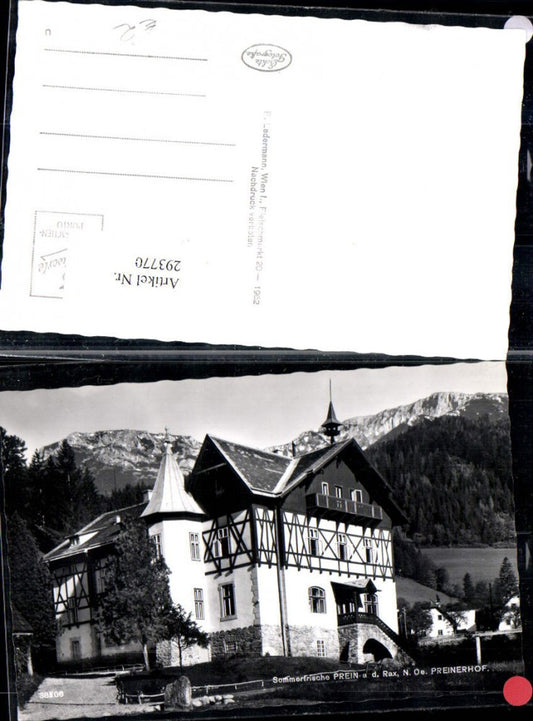 293770,Prein an d. Rax Gasthof Preinerhof Bergkulisse